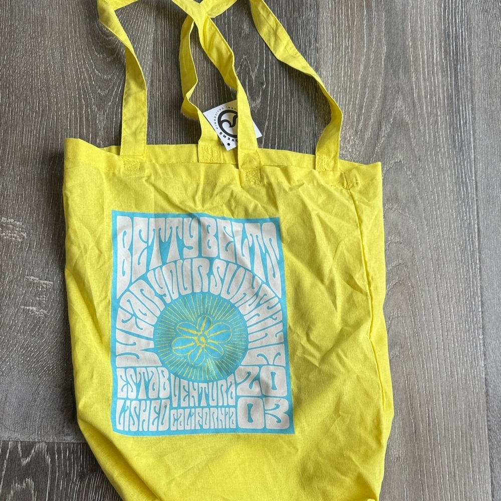 Betty Belts Yellow Tote Bag